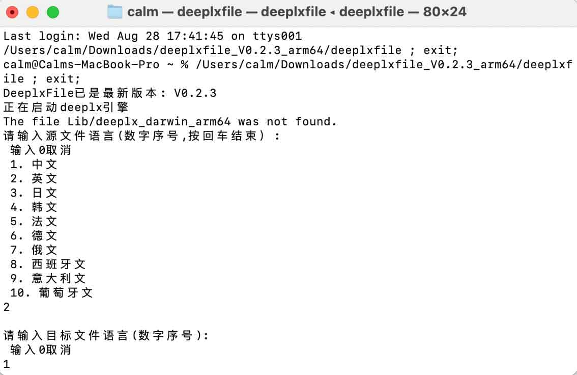 DeeplxFile:基于Deeplx提供的免费,不限制文件大小的文件翻译工具 DeeplxFile:基于Deeplx提供的免费,不限制文件大小的文件翻译工具