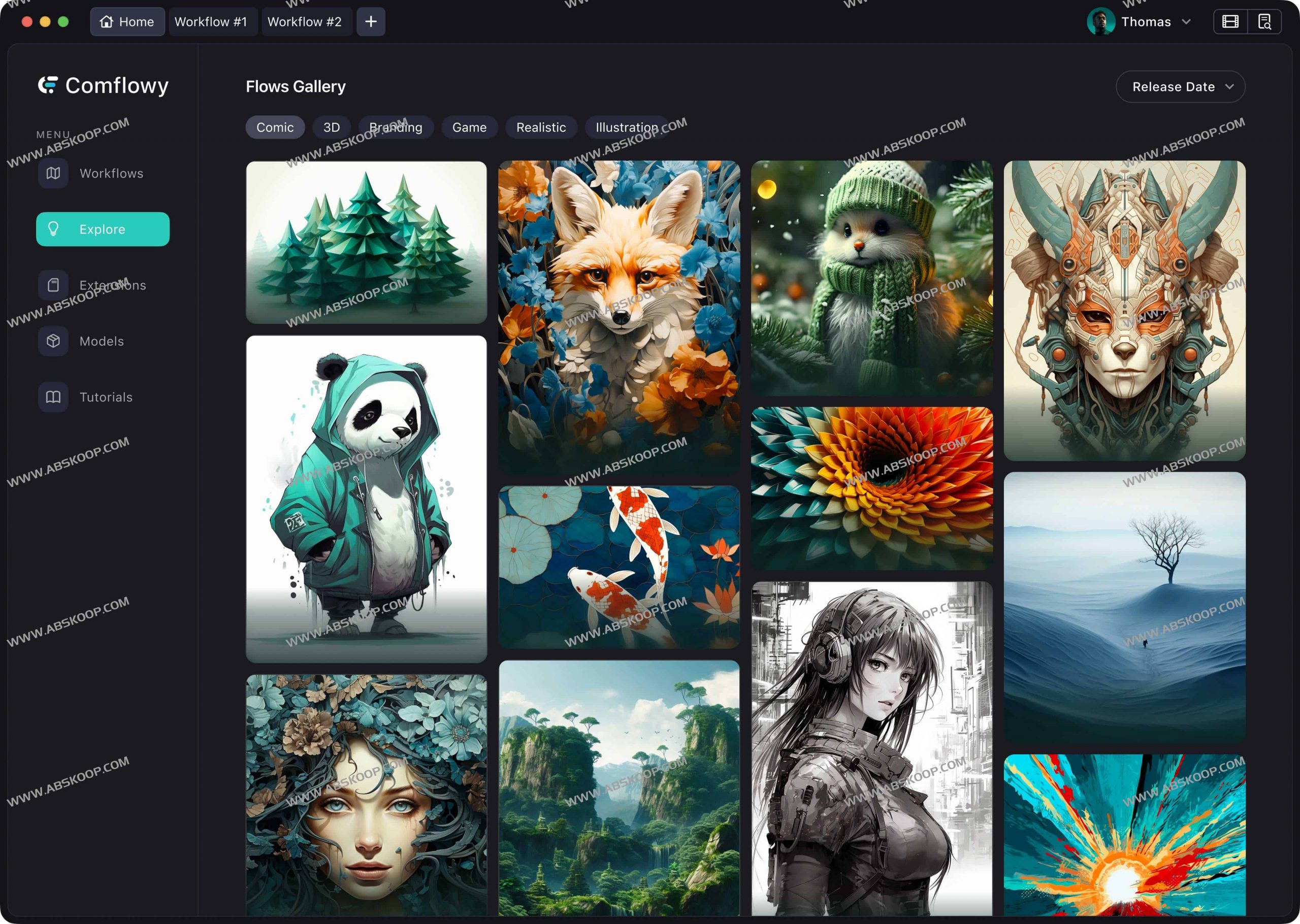 Comflowyspace-开源AI 图像和视频生成工具 一键安装 小白也能用 Comflowyspace-开源AI 图像和视频生成工具