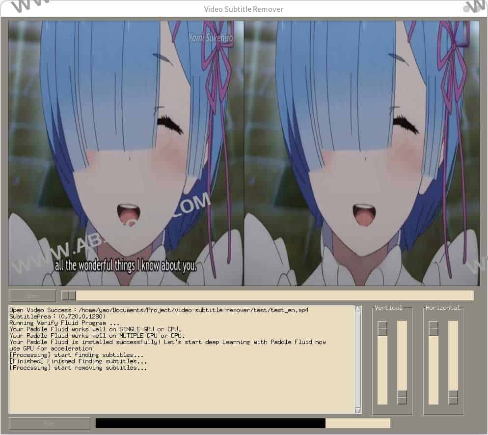 AI视频硬字幕去除工具 无损分辨率-Video subtitle remover (VSR)-91杂货铺