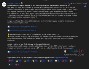 最新版官方Z-library客户端下载 支持Windows、macOS、Android、linux-91杂货铺