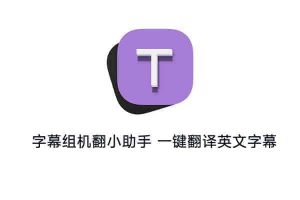 字幕组机翻小助手 一键翻译英文字幕 内置12家翻译服务商-91杂货铺