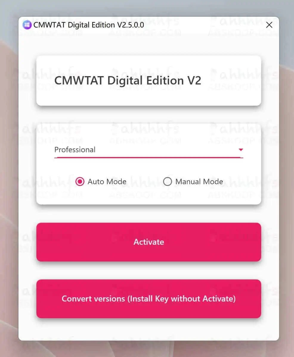 Windows激活工具大全 免费安全的Windows激活软件 CMWTAT_Digital_Release_2_5_0_0