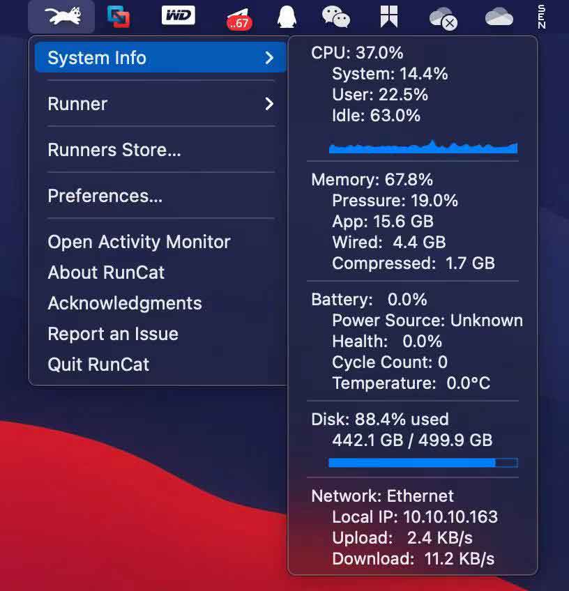 RunCat 菜单栏中养猫Windows/Mac RunCat 菜单栏中养猫Windows/Mac | ahhhhfs