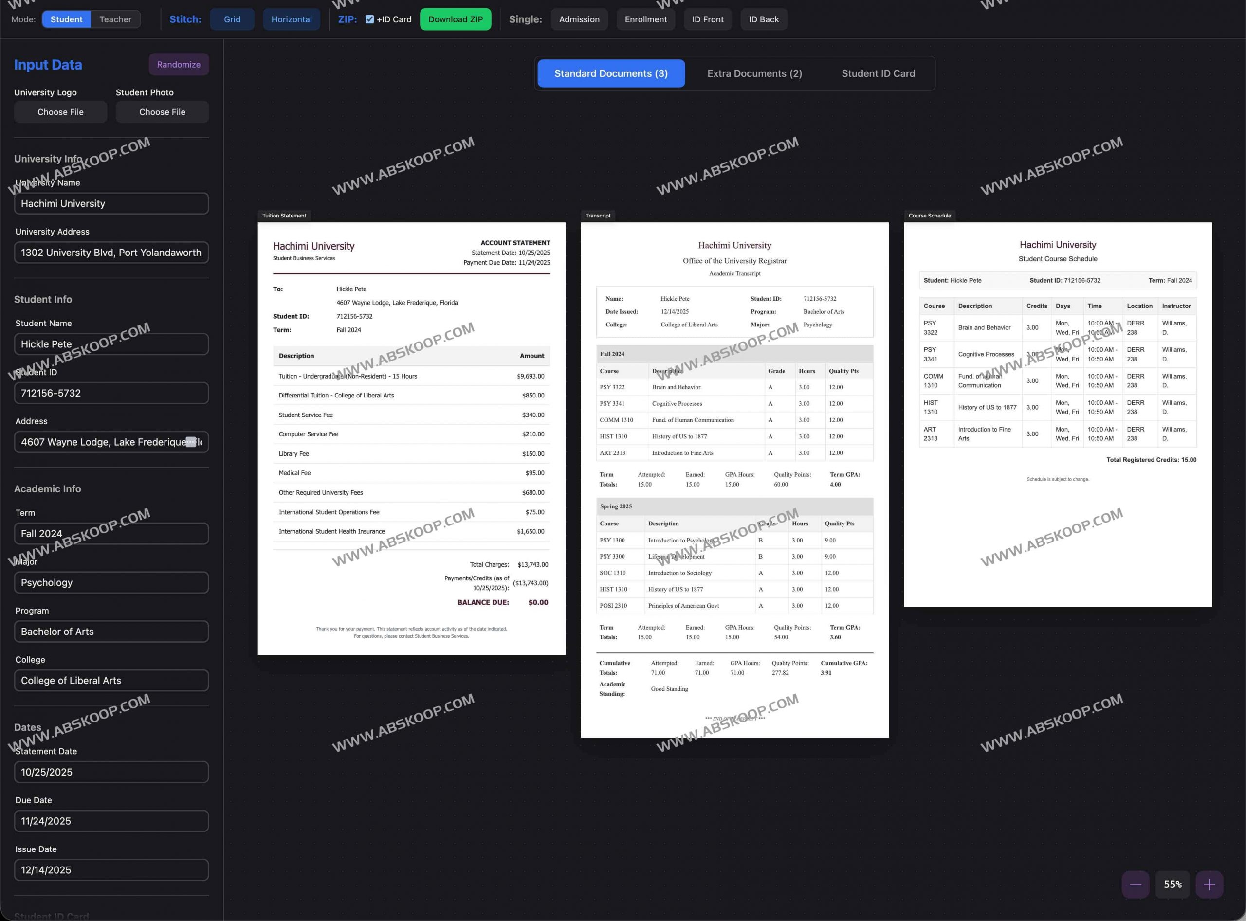 SheerID Doc Generator :身份验证文档生成器,用于UI测试与验证流程模拟 SheerID Doc Generator :身份验证文档生成器,用于UI测试与验证流程模拟