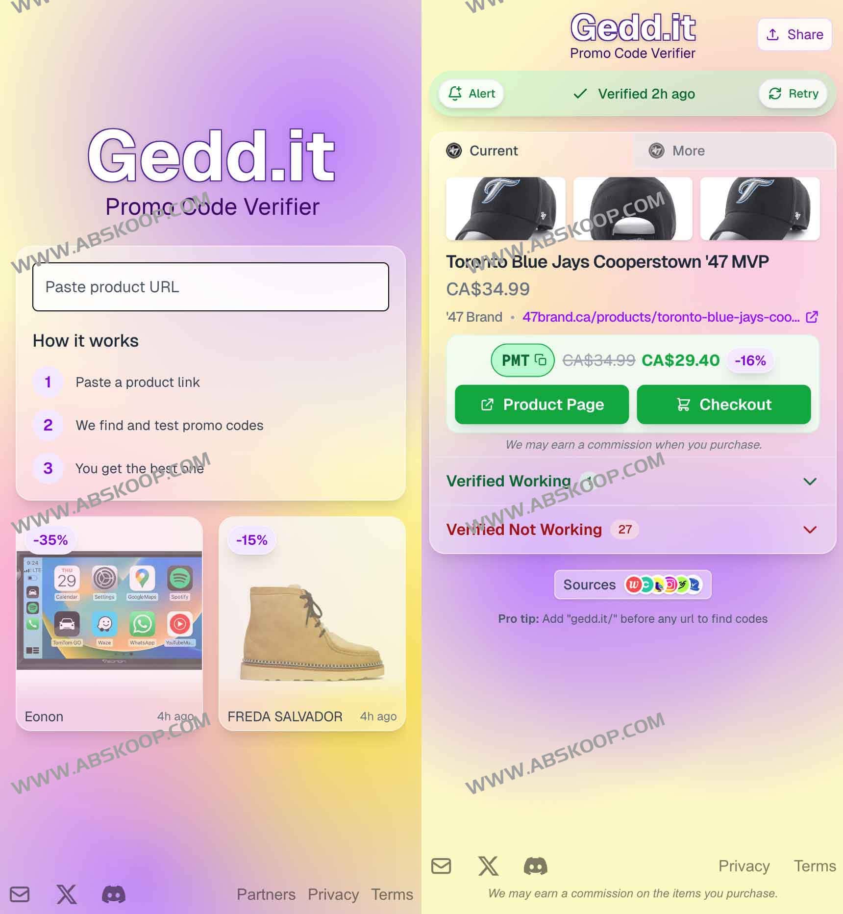 Gedd.it 优惠码验证器:自动查找并验证全网最优促销代码 Gedd.it 优惠码验证器:自动查找并验证全网最优促销代码