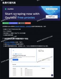 Oxylabs 免费美国代理列表：HTTP/HTTPS/SOCKS5，5 个 US IP 与 5GB/月流量，轻松集成：Free Proxy List-91杂货铺