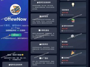 OfferNow求职与编程学习平台：AI时代程序员进阶指南-91杂货铺