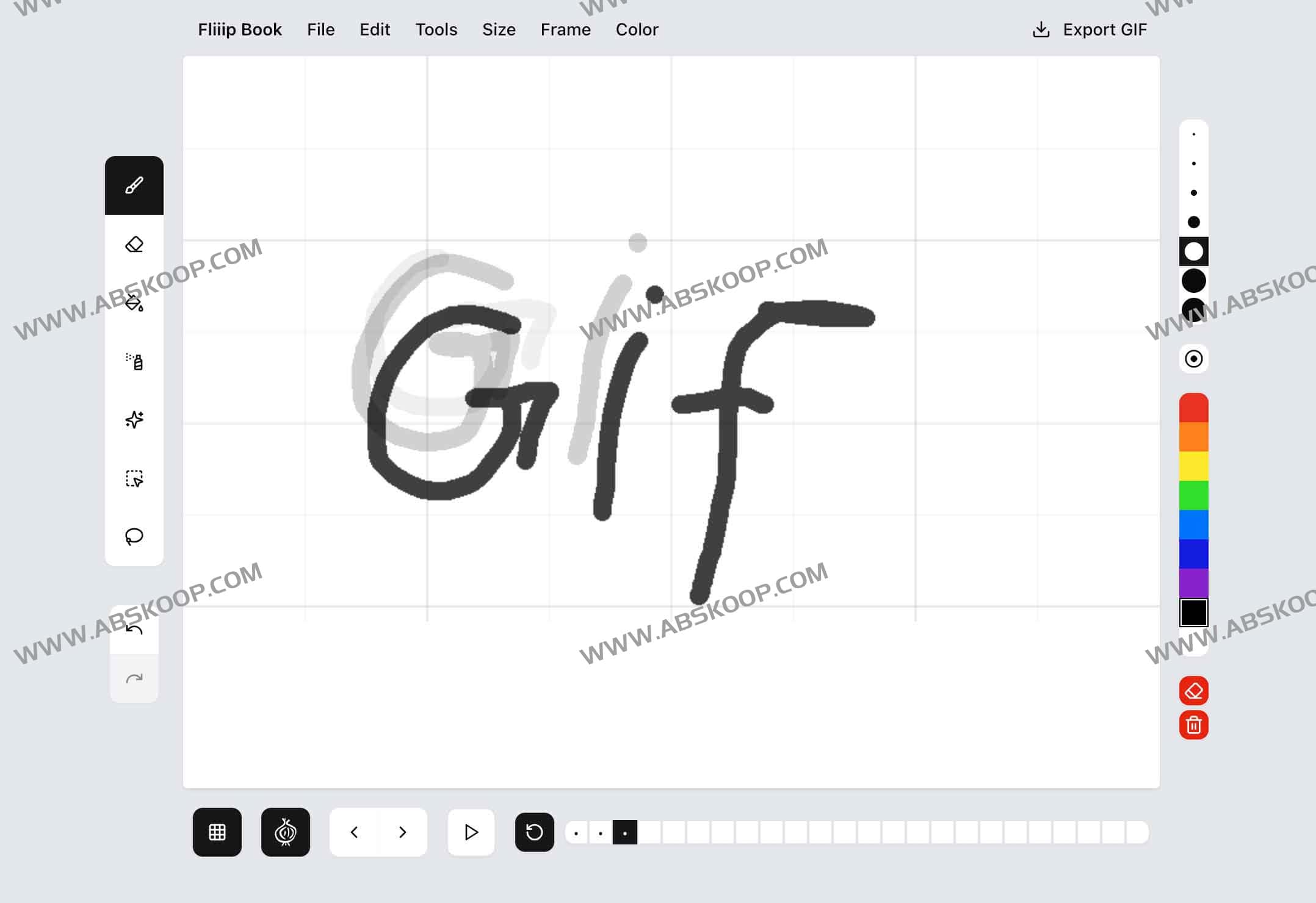 FliiipBook：在线轻松制作专业GIF动画｜浏览器逐帧动画工具-91杂货铺