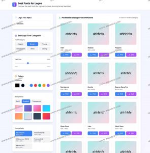 Best Fonts for Logos：在线字体Logo生成器 快速制作品牌Logo工具-91杂货铺